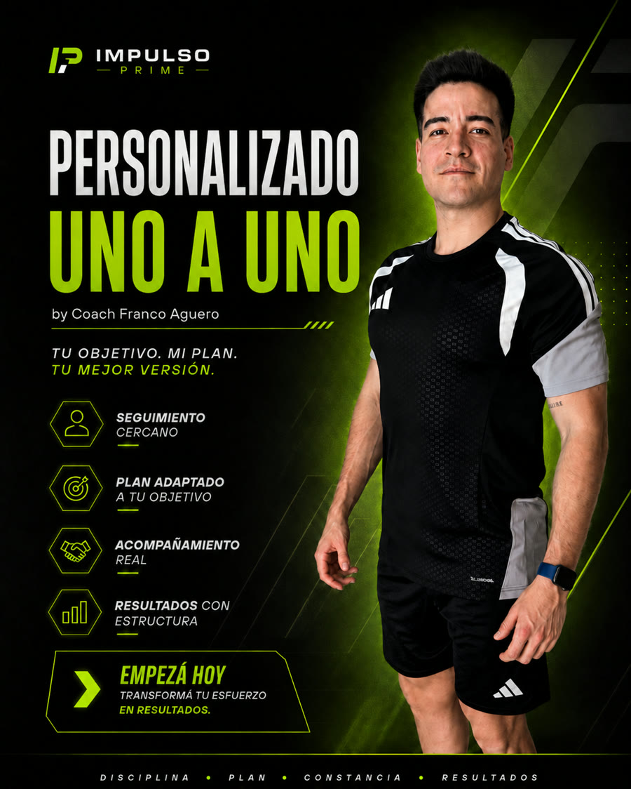 Asesoría personalizada uno a uno con Coach Franco Agüero