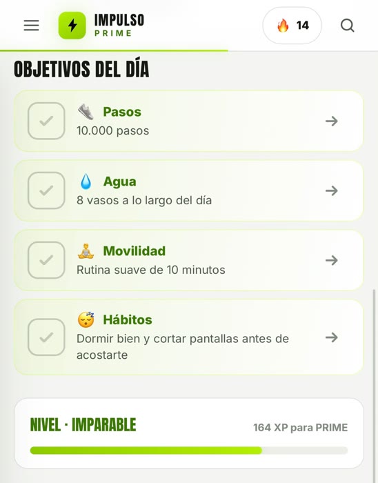Progreso y hábitos